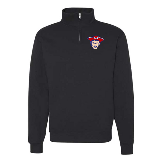 Black Unisex Quarter-Zip Sweatshirt